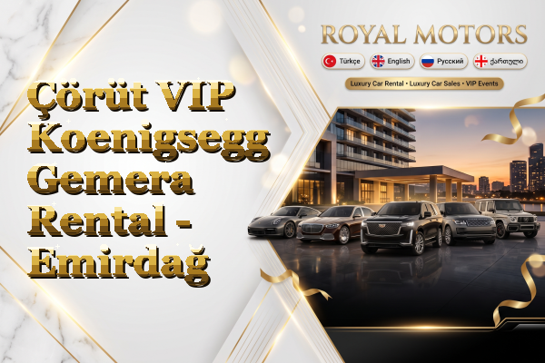 Çörüt VIP Koenigsegg Gemera Rental - Emirdağ