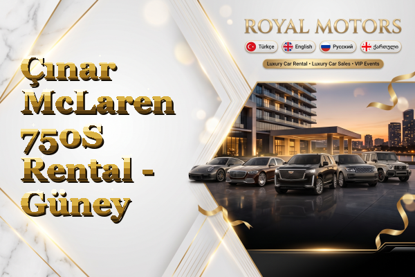 Çınar McLaren 750S Rental - Güney