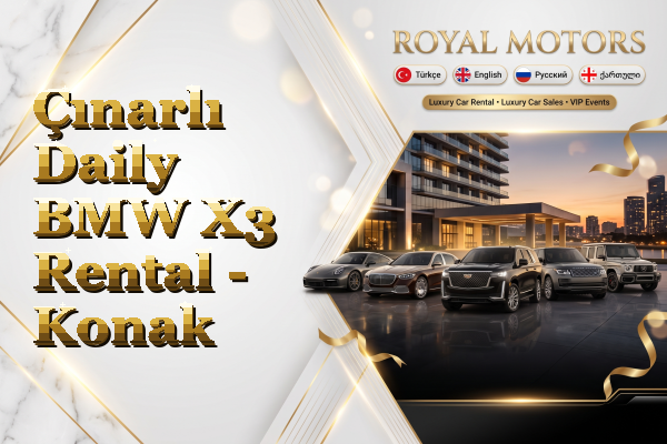 Çınarlı Daily BMW X3 Rental - Konak
