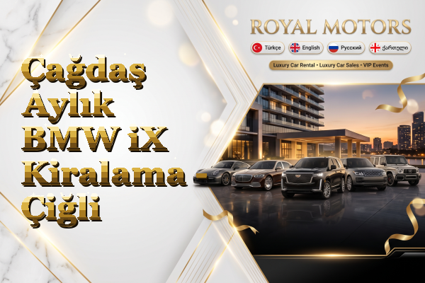 Çağdaş Aylık BMW iX Kiralama - Çiğli