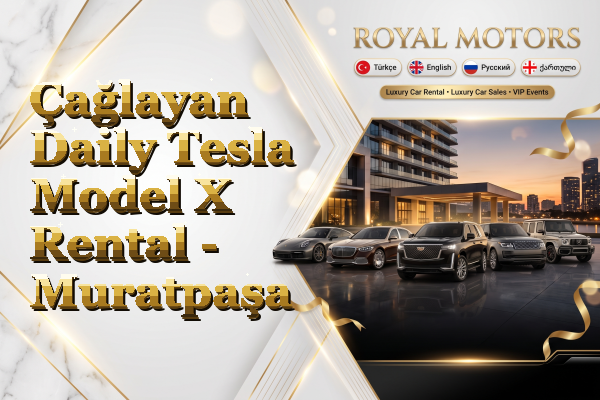 Çağlayan Daily Tesla Model X Rental - Muratpaşa