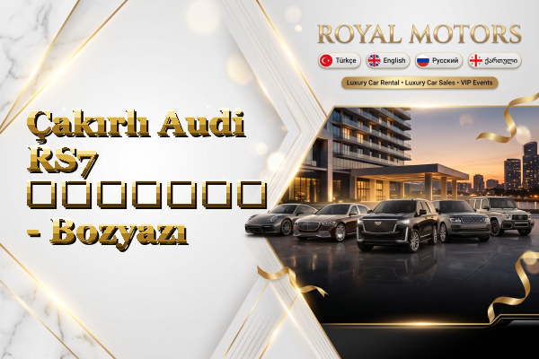 Çakırlı Audi RS7 გაყიდვა - Bozyazı