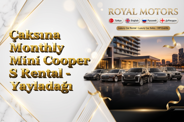 Çaksına Monthly Mini Cooper S Rental - Yayladağı