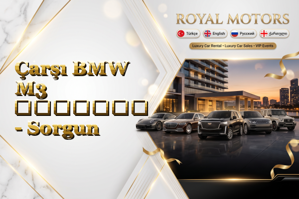Çarşı BMW M3 გაყიდვა - Sorgun
