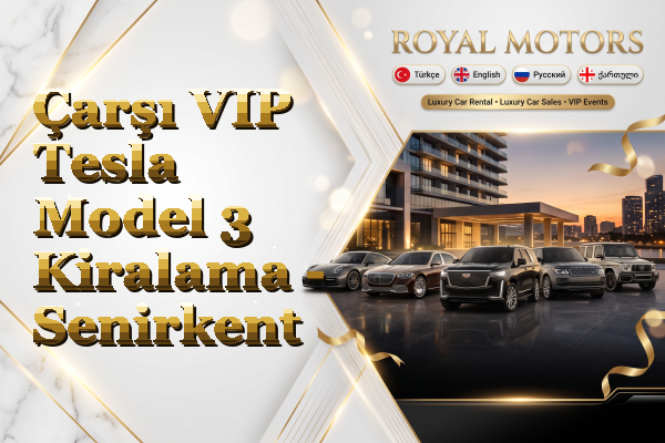 Çarşı VIP Tesla Model 3 Kiralama - Senirkent