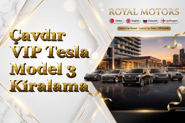 Çavdır VIP Tesla Model 3 Kiralama
