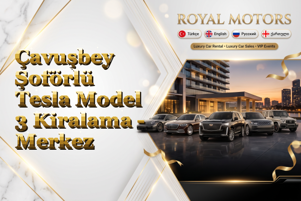 Çavuşbey Şoförlü Tesla Model 3 Kiralama - Merkez