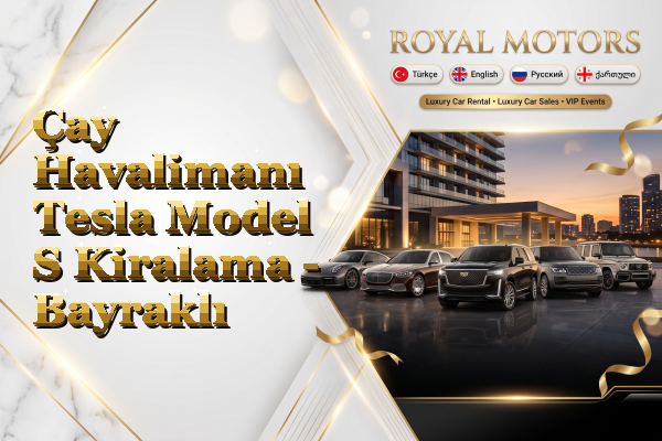 Çay Havalimanı Tesla Model S Kiralama - Bayraklı