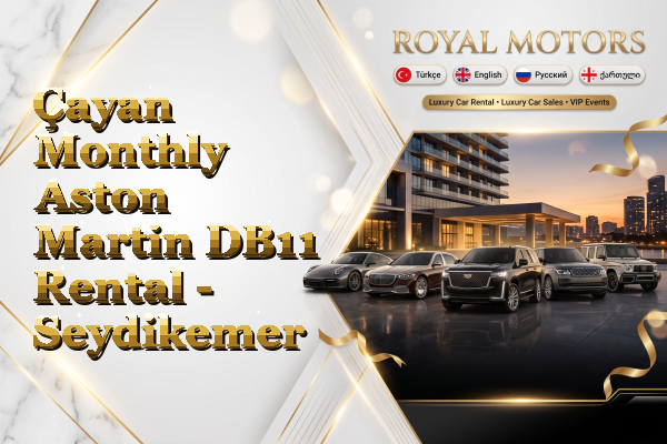 Çayan Monthly Aston Martin DB11 Rental - Seydikemer