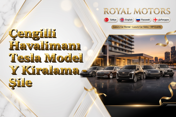 Çengilli Havalimanı Tesla Model Y Kiralama - Şile