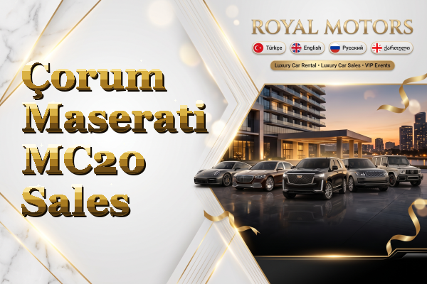 Çorum Maserati MC20 Sales