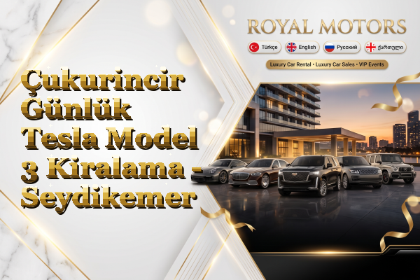 Çukurincir Günlük Tesla Model 3 Kiralama - Seydikemer