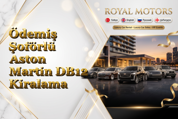 Ödemiş Şoförlü Aston Martin DB12 Kiralama