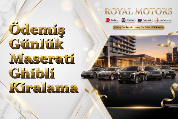 Ödemiş Günlük Maserati Ghibli Kiralama