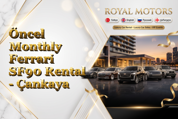 Öncel Monthly Ferrari SF90 Rental - Çankaya