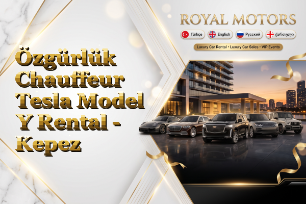 Özgürlük Chauffeur Tesla Model Y Rental - Kepez