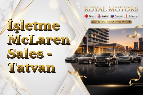İşletme McLaren Sales - Tatvan