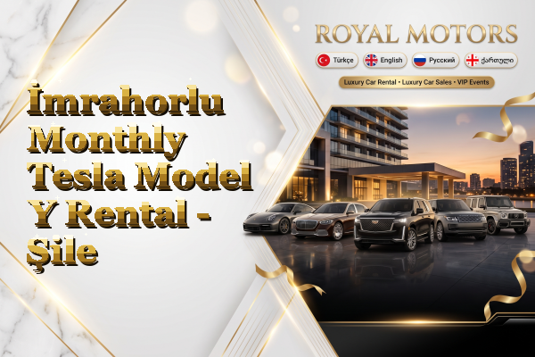İmrahorlu Monthly Tesla Model Y Rental - Şile