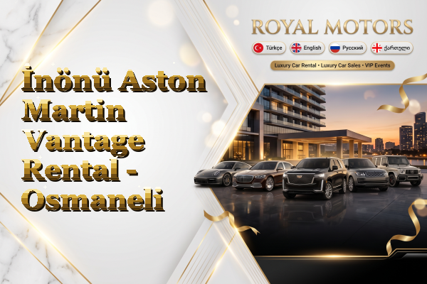 İnönü Aston Martin Vantage Rental - Osmaneli