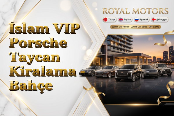 İslam VIP Porsche Taycan Kiralama - Bahçe