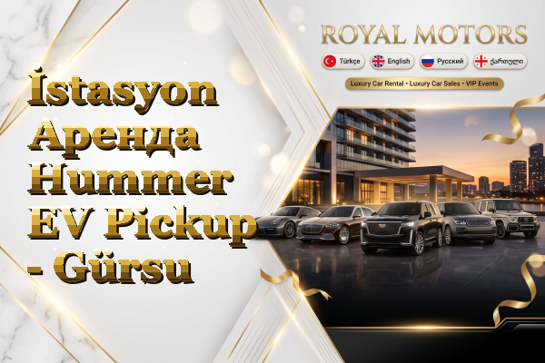 İstasyon Аренда Hummer EV Pickup - Gürsu