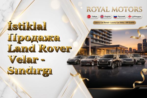 İstiklal Продажа Land Rover Velar - Sındırgı