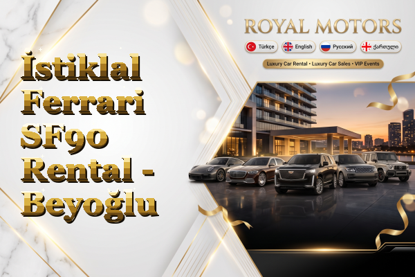 İstiklal Ferrari SF90 Rental - Beyoğlu