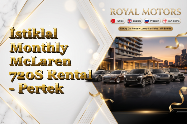 İstiklal Monthly McLaren 720S Rental - Pertek