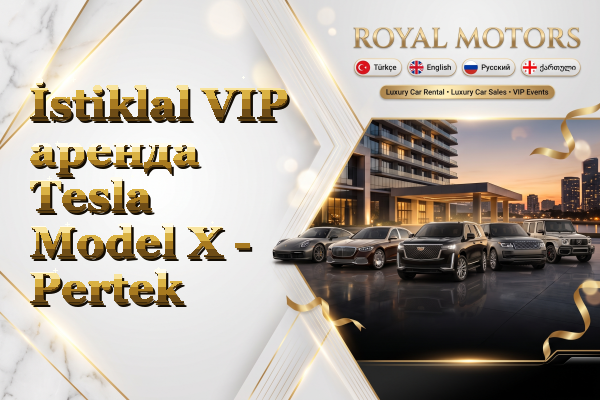 İstiklal VIP аренда Tesla Model X - Pertek