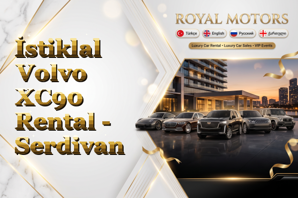 İstiklal Volvo XC90 Rental - Serdivan
