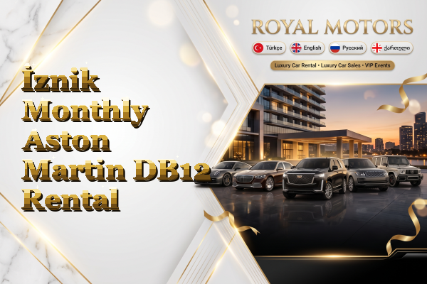 İznik Monthly Aston Martin DB12 Rental