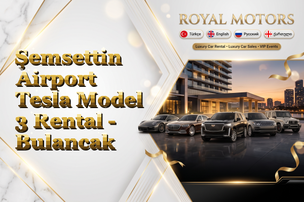 Şemsettin Airport Tesla Model 3 Rental - Bulancak