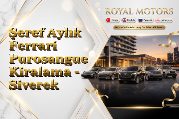 Şeref Aylık Ferrari Purosangue Kiralama - Siverek
