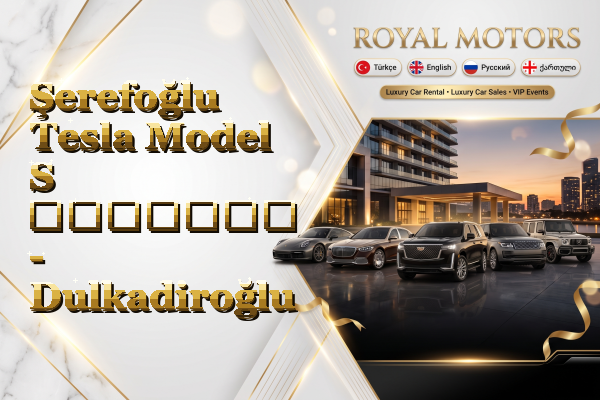 Şerefoğlu Tesla Model S გაყიდვა - Dulkadiroğlu