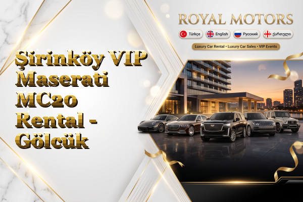 Şirinköy VIP Maserati MC20 Rental - Gölcük