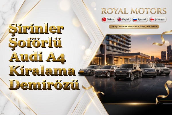 Şirinler Şoförlü Audi A4 Kiralama - Demirözü