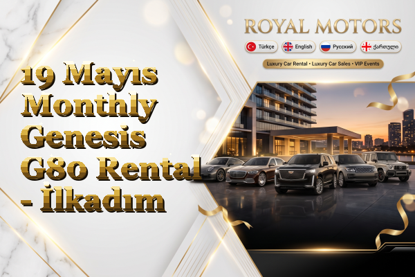 19 Mayıs Monthly Genesis G80 Rental - İlkadım