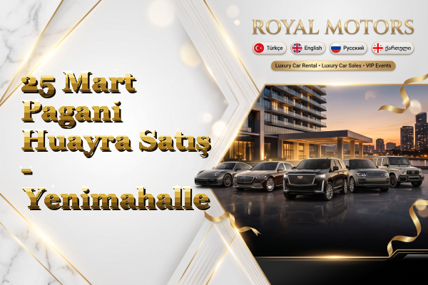 25 Mart Pagani Huayra Satış - Yenimahalle