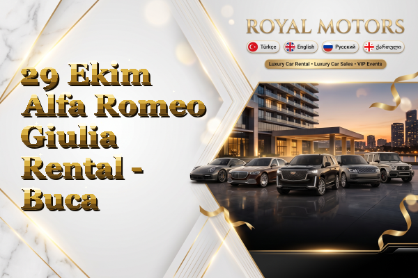 29 Ekim Alfa Romeo Giulia Rental - Buca