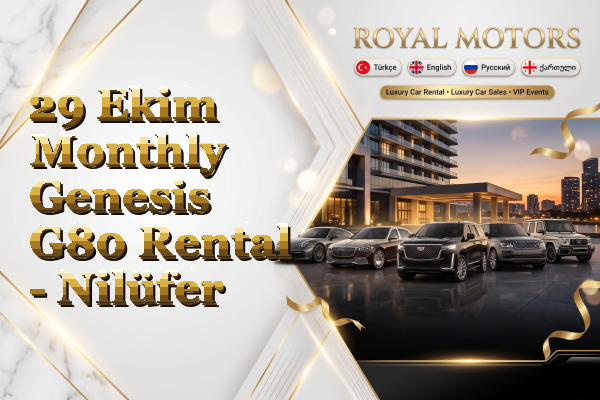 29 Ekim Monthly Genesis G80 Rental - Nilüfer