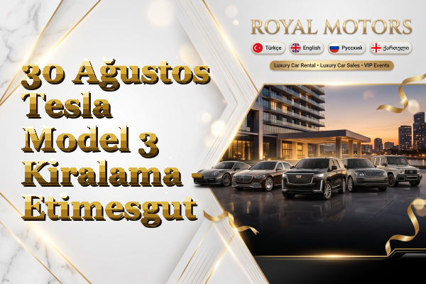 30 Ağustos Tesla Model 3 Kiralama - Etimesgut