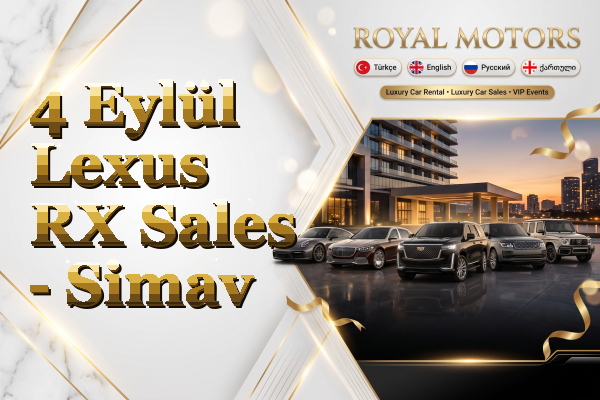 4 Eylül Lexus RX Sales - Simav