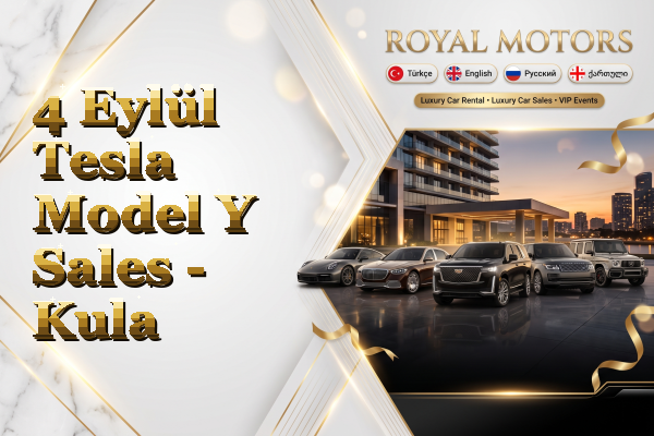 4 Eylül Tesla Model Y Sales - Kula