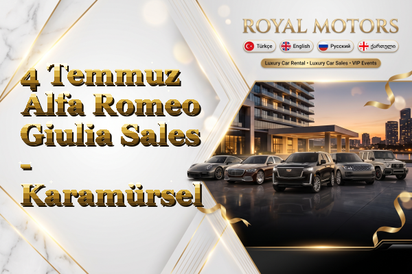 4 Temmuz Alfa Romeo Giulia Sales - Karamürsel