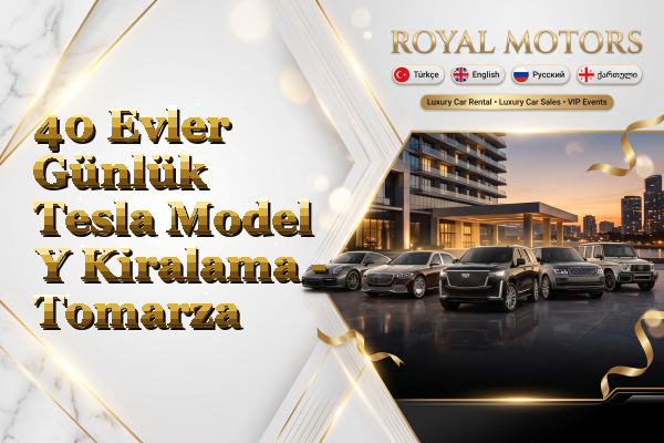 40 Evler Günlük Tesla Model Y Kiralama - Tomarza