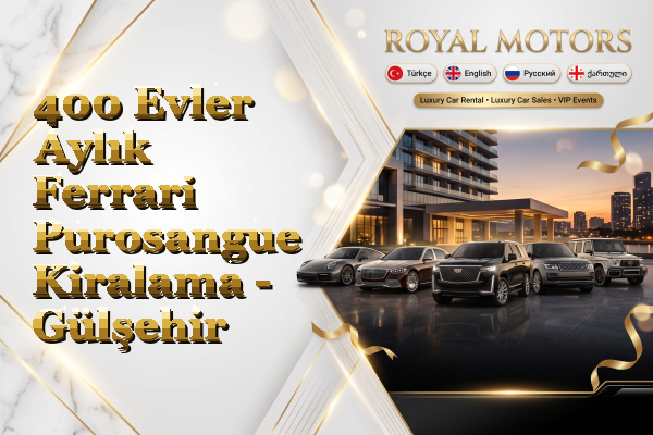 400 Evler Aylık Ferrari Purosangue Kiralama - Gülşehir