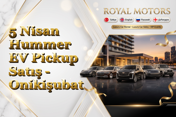 5 Nisan Hummer EV Pickup Satış - Onikişubat