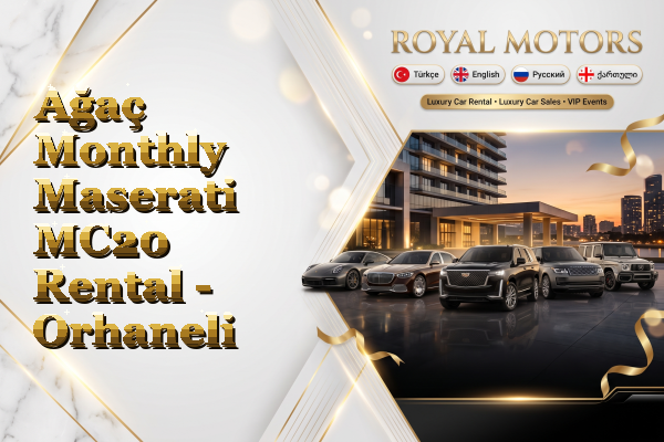 Ağaç Monthly Maserati MC20 Rental - Orhaneli