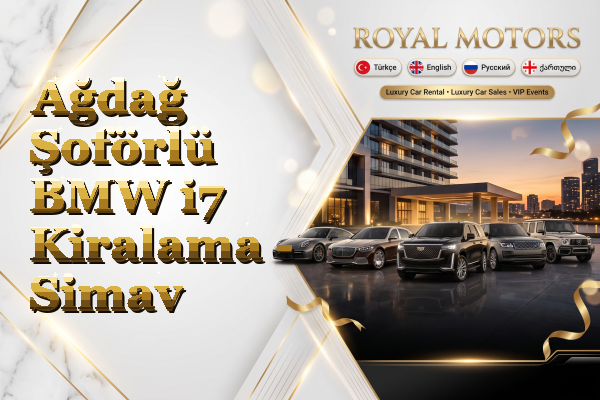 Ağdağ Şoförlü BMW i7 Kiralama - Simav