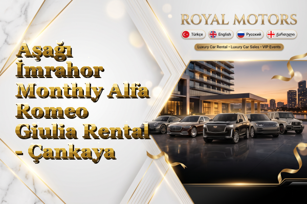 Aşağı İmrahor Monthly Alfa Romeo Giulia Rental - Çankaya